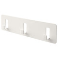 GALTBOX Rack with 3 hooks, self-adhesive/white