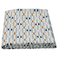 DAKSJUS Tablecloth, wipeable/stripe pattern blue, 145x240 cm