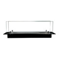 Biofireplace Built-in Insert with Glass 650 mm, black