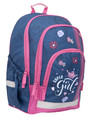 Hama School Backpack Jeans Girl