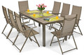 Large Outdoor Furniture Set Modena Max, brown