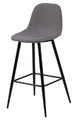 Bar Stool Wilma, light grey/black