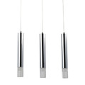 GoodHome LED Pendant Lamp Rossak 3-bulb 1050lm, chrome