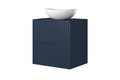Wall-mounted Wash-basin Cabinet MDF Nicole 60cm, dark blue
