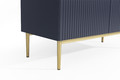 Cupboard Nicole, dark blue, gold legs