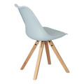 Dining Chair Norden Star Square, natural/grey