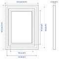 LOMVIKEN Frame, white, 13x18 cm