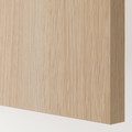 HASVIK Pair of sliding doors, white stained oak effect, 200x201 cm