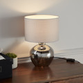 GoodHome Table Lamp Marietaz E14, taupe / smoked