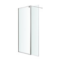 GoodHome Walk-in Shower Ezili 80 + 38 cm, chrome/transparent