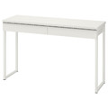 BESTÅ BURS Desk, high-gloss white, 120x40 cm