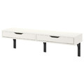 EKBY ALEX / RAMSHULT Wall shelf, white, black, 119x29 cm