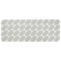 GÅNGPASSAGE Kitchen mat, grey/white, 45x120 cm