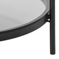 Coffee Table Bayonne, glass/black