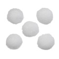 Pompoms 10mm 120pcs, white