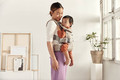 BABYBJÖRN - Baby Carrier ONE AIR 3D MESH, Grey Beige 0-36m