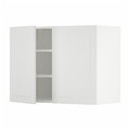 METOD Wall cabinet with shelves/2 doors, white/Stensund white, 80x60 cm