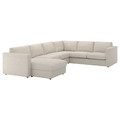 VIMLE Cvr crnr sofa, 5-seat w chaise lng, Gunnared beige