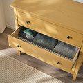 HEMNES Chest of 3 drawers, yellow stain, 108x96 cm