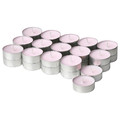 LUGNARE Scented tealight, Jasmine/pink, 3.5 hr, 30 pack