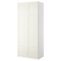 PAX / BERGSBO Wardrobe with 2 doors, white/white, 100x38x201 cm