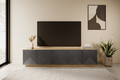 TV Cabinet Asha 200 cm, artisan/rivier stone mat