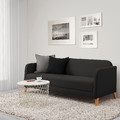 LINANÄS 3-seat sofa, Vissle dark grey