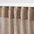 SILVERLÖNN Sheer curtains, 1 pair, beige, 145x300 cm