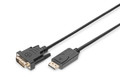 Digitus DisplayPort Cable 1080p 60Hz FHD Type DP / DVI-D (24 + 1) M / M 2m
