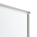 GoodHome Shower Wall Panel Ezili 80 cm, chrome/transparent