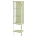 RUDSTA Display cabinet, light green, 42x37x155 cm