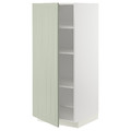 METOD High cabinet with shelves, white/Stensund light green, 60x60x140 cm