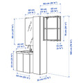 ENHET Bathroom, white/pale grey-green, 64x43x65 cm