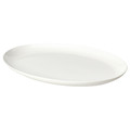 FRÖJDEFULL Plate, white, 34x26 cm