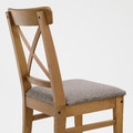 INGOLF Chair, antique stain, Nolhaga grey-beige