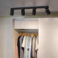NYMÅNE Ceiling spotlight with 4 spots, anthracite