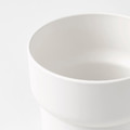 FÖRENLIG Plant pot, indoor/outdoor white, 12 cm