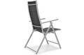 Outdoor Dining Set Table & 8 Chairs MODENA MAX, aluminium, black