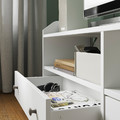 HAUGA TV/storage combination, white, 277x46x199 cm