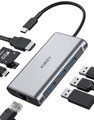 Aukey USB-C Hub 8in1 CB-C91, aluminium