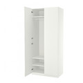 PAX / FORSAND Wardrobe combination, white/white, 100x60x236 cm