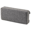 ÅKERVINDEFLY Lumbar cushion, grey, 32x14.5x6.5 cm