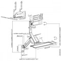 MacLean Monitor And Keyboard Wall Mount MC-838