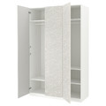 PAX / MISTUDDEN Wardrobe combination, white/grey patterned, 150x60x236 cm