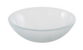 Countertop Glass Basin GoodHome Drina 38cm, frosted