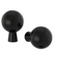 BAGGANÄS Knob, black, 20 mm, 2 pack