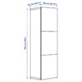 BESTÅ Shelf unit with doors, white Lappviken/white, 60x42x193 cm