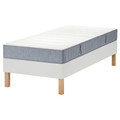 LYNGÖR Divan bed, Vesteröy firm/light blue white, 90x200 cm