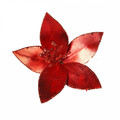 Christmas Decoration Artificial Flower Glitter Poinsettia, 1pc, assorted colours