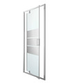 GoodHome Pivot Shower Door Beloya 100 cm, chrome/mirror glass